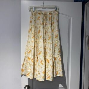 LOVE SHACK FANCY LYLA MIDI SKIRT